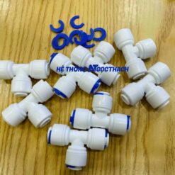 Cút chữ T nối nhanh chia nước 3 đầu phi 6 | T dây 6 7 maylocnuockangaroo.vn cut t noi nhanh phi 10 2