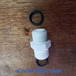 Kép 21 - Kép ren nhựa 21 - Nối 2 đầu ren ngoài nhựa an toàn chịu nhiệt có ron 21 maylocnuockangaroo.vn noi 2 dau ren ngoai 21 co ron