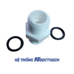 Kép 21 - Kép ren nhựa 21 - Nối 2 đầu ren ngoài nhựa an toàn chịu nhiệt có ron