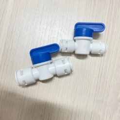 Van khoá ngang , van xả ngang 2 đầu trong máy lọc nước phi 10