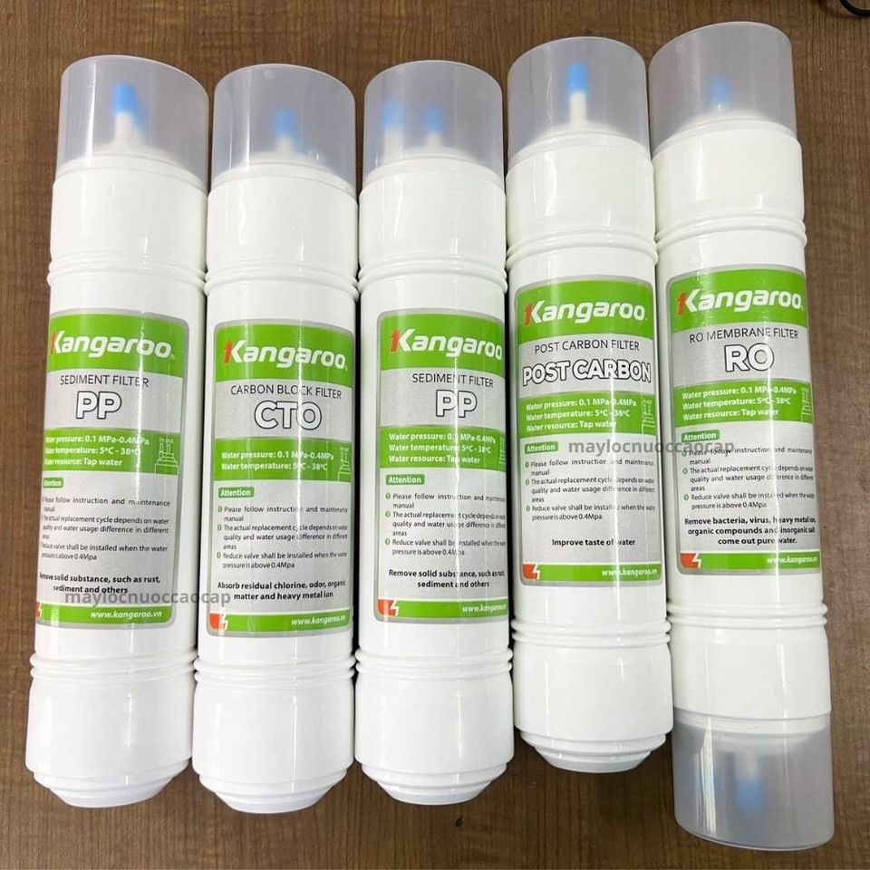 Bộ 5 Lõi Lọc Nước Kangaroo KG62A3, KG61A3 Chính Hãng 1 Bộ 5 Lõi Lọc Nước Kangaroo KG62A3, KG61A3 Chính Hãng