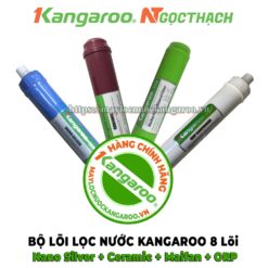 Combo lõi lọc nước Kangaroo 8 lõi (Nano + Ceramic + Maifan + ORP) - Hàng chính hãng