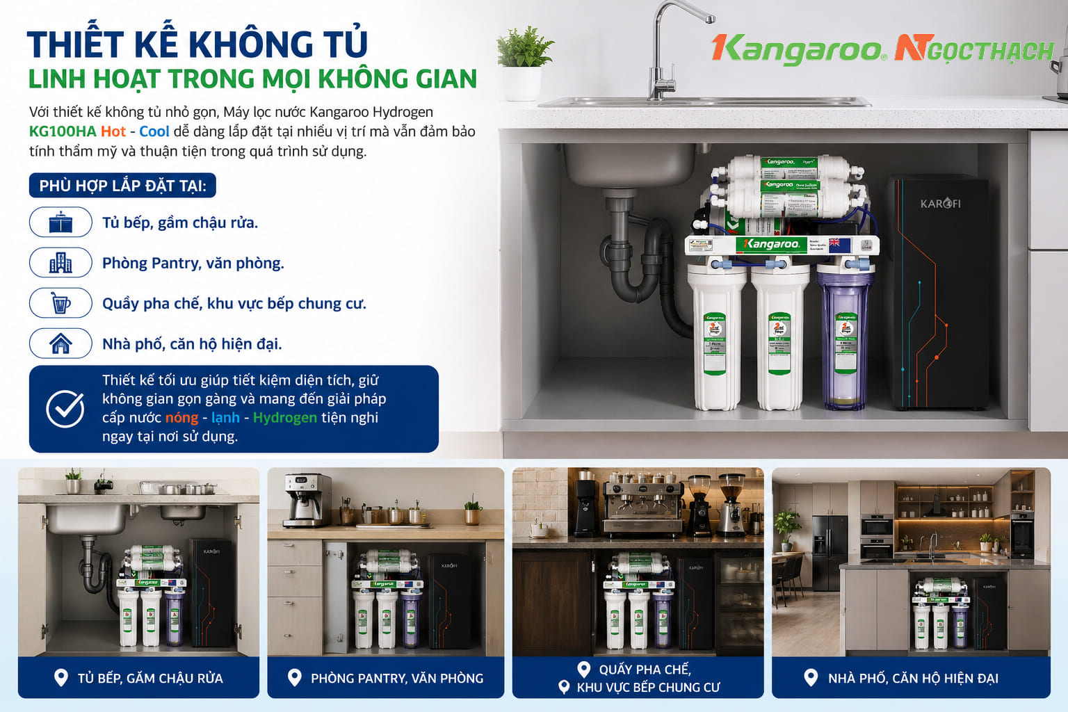Máy lọc nước Kangaroo Hydrogen KG100HA - Không tủ - Nóng Lạnh (Hot - Cool) 26 maylocnuockangaroo vn may loc nuoc kangaroo kg100ha khong tu hot cool thiet ke