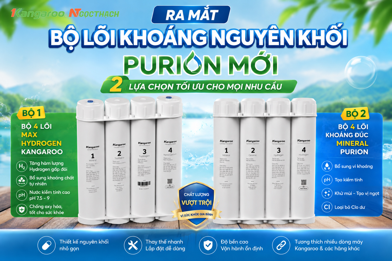 maylocnuockangaroo vn ra mat bo loi khoang nguyen khoi purion moi nang cap chat luong nuoc uong