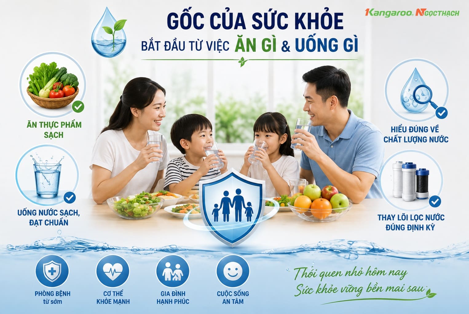 Đừng Chỉ Nhìn Lõi Lọc Có Bẩn Mới Thay – Điều Nguy Hiểm Thực Sự Lại Nằm Ở Những Thứ Mắt Thường Không Thấy 13 maylocnuockangaroo vn goc cua suc khoe bat dau tu viec an gi va uong gi
