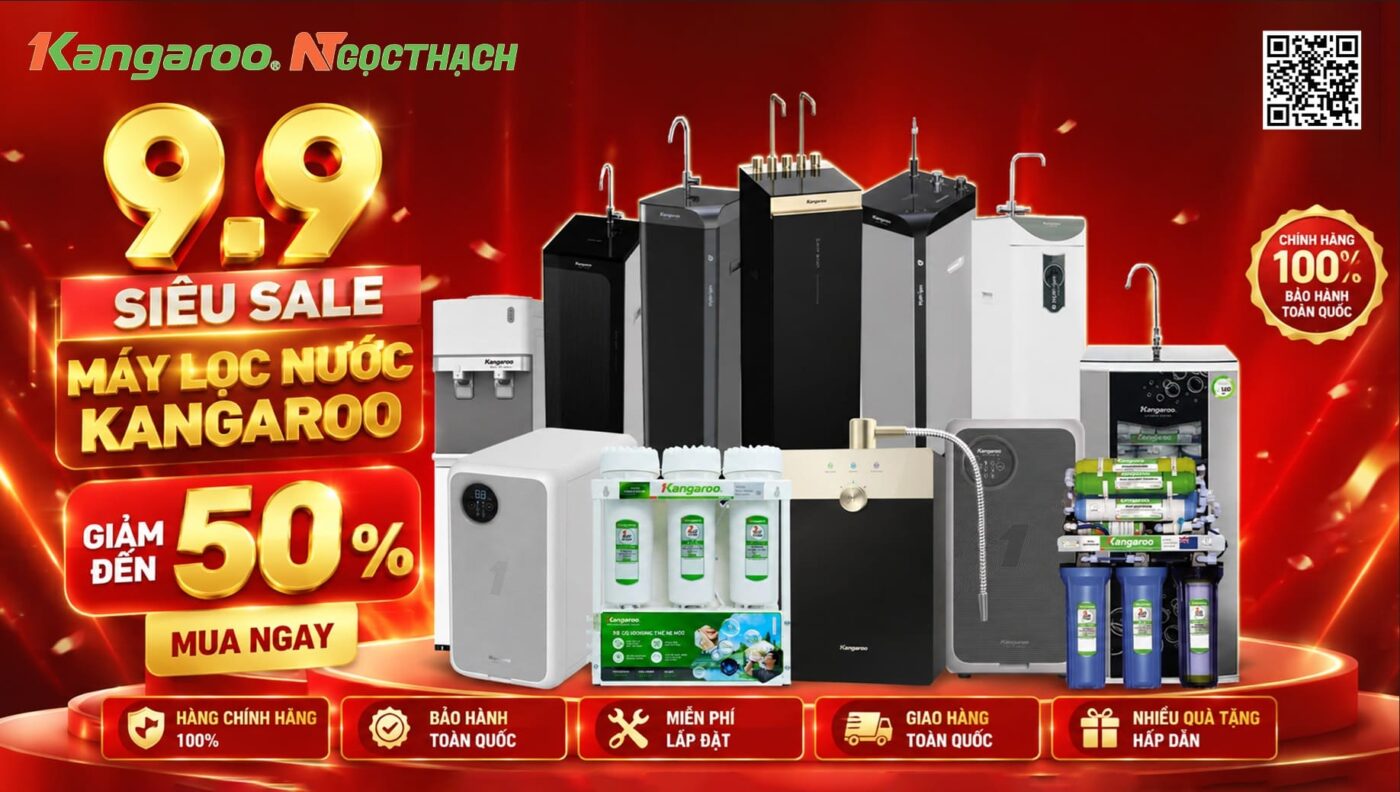 9.9 – Siêu SALE Máy Lọc Nước Kangaroo GIẢM ĐẾN 50% 3 maylocnuockangaroo vn 9 9 sieu sale may loc nuoc kangaroo giam den 50