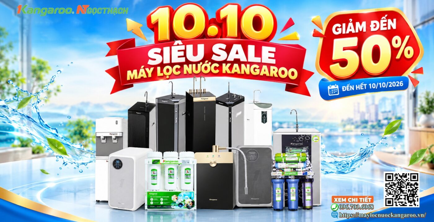 10.10 – Siêu Sale máy lọc nước Kangaroo giảm đến 50% 3 maylocnuockangaroo vn 10 10 sieu sale may loc nuoc kangaroo giam den 50