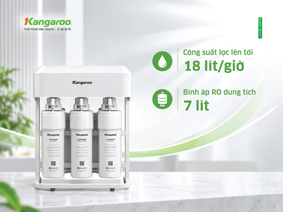 Máy lọc nước Kangaroo Hydrogen KG14K6H1 12 maylocnuockangaroo vn May loc nuoc kangaroo kg14k6h1 8