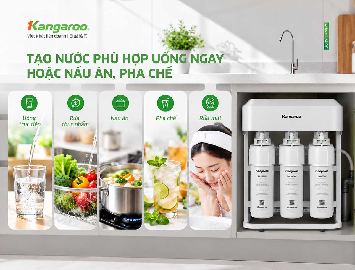 Máy lọc nước Kangaroo Hydrogen KG14K6H1 13 maylocnuockangaroo vn May loc nuoc kangaroo kg14k6h1 9