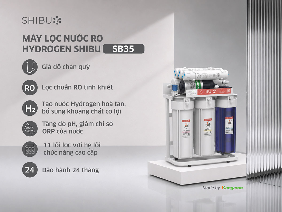 Máy lọc nước SHIBU Hydrogen SB35 12 maylocnuockangaroo vn May loc nuoc shibu sb35 12 1