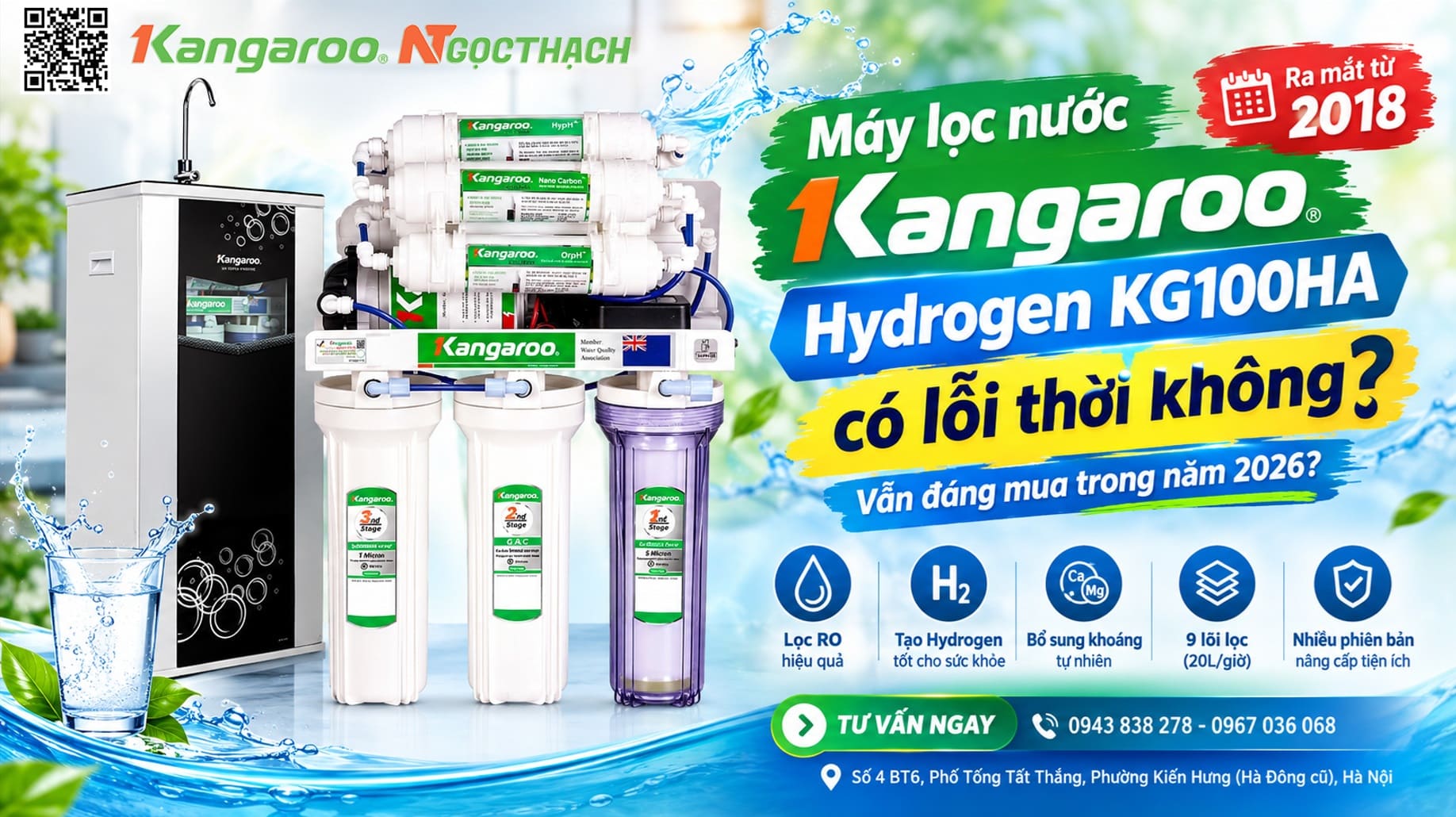 Máy lọc nước Kangaroo Hydrogen KG100HA có lỗi thời không khi đã ra mắt từ năm 2018? 4 maylocnuockangaroo vn may loc nuoc kangaroo hydrogen kg100ha co loi thoi khong khi da ra mat tu nam 2018